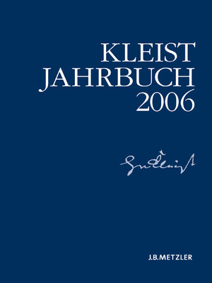cover image of Kleist-Jahrbuch 2006